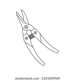 It is an illustration of electric scissors.