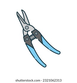 It is an illustration of electric scissors.