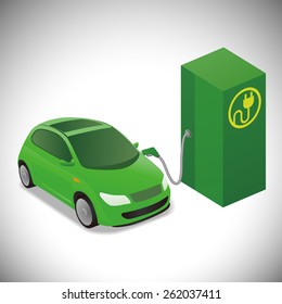 Illustration of Electric Vehicle