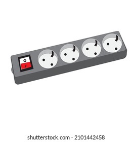Illustration of electrical appliance socket symbol eps.