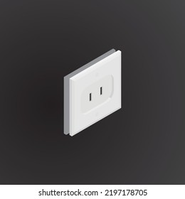 Illustration von elektrischen Geräten mit 3D-Design