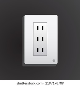 Illustration von elektrischen Geräten mit 3D-Design