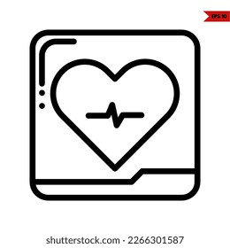 Illustration des Glyph-Symbols im Elektrokardiogramm