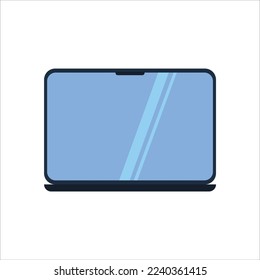 Ilustración del gadget de pantalla de laptops electrónicas