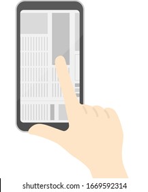 Ilustración de periódico electrónico.
Ilustración de la superficie de papel.