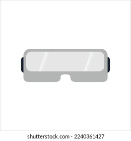 Ilustración del gadget de realidad virtual electrónica