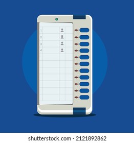 Illustration of Electronic Voting Machine EVM