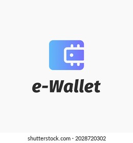 Illustration Electronic Wallet save money digital logo design