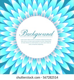 (illustration) elegant blue background, blue flower background
