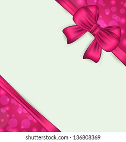 Illustration elegant bow for present gift - vector