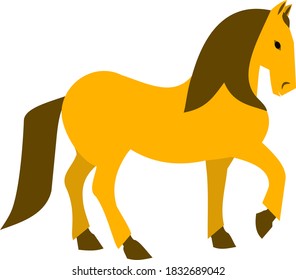 Illustration of a elegant horse