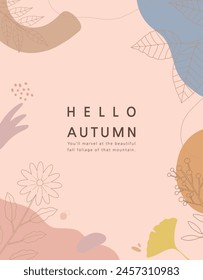 Illustration einer eleganten Stimmung des Herbstes