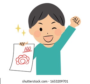 illustration of elementary school student