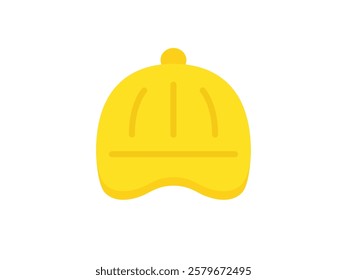Illustration of elementary school yellow hat icon.