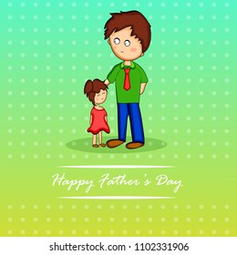 illustration of elements of Fathers day background 