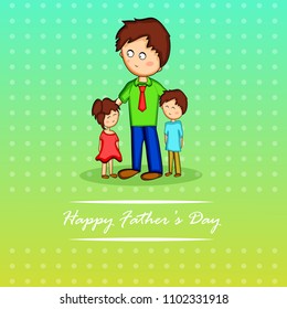 illustration of elements of Fathers day background 