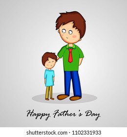 illustration of elements of Fathers day background 