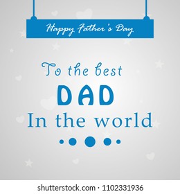 illustration of elements of Fathers day background 