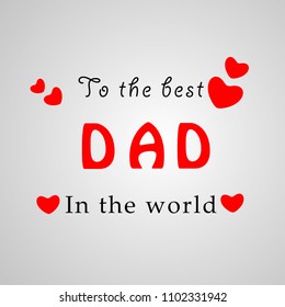 illustration of elements of Fathers day background 