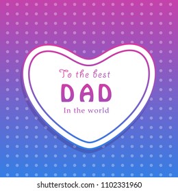 illustration of elements of Fathers day background 