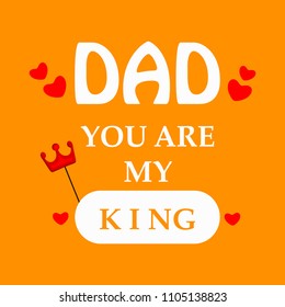 illustration of elements of Fathers day background 