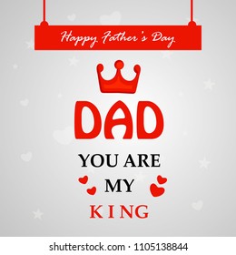 illustration of elements of Fathers day background 
