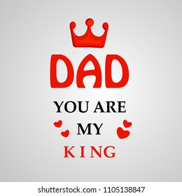 illustration of elements of Fathers day background 