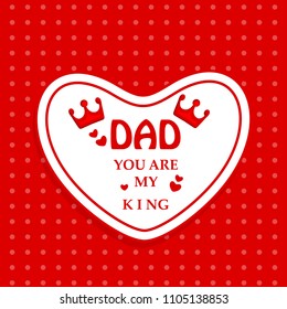 illustration of elements of Fathers day background 
