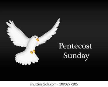 Pentecost Sunday Flame Holy Spirit Dove Stock Vector (Royalty Free ...