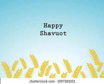 illustration of elements of Shavuot Background
