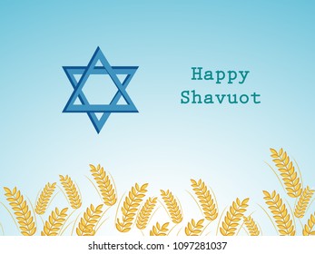 illustration of elements of Shavuot Background