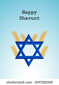 illustration of elements of Shavuot Background