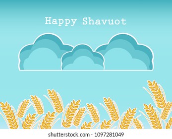illustration of elements of Shavuot Background