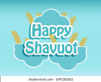 illustration of elements of Shavuot Background