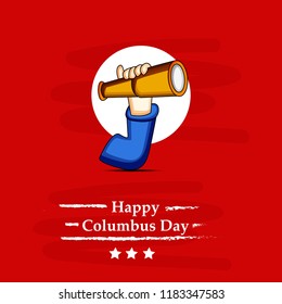 illustration of elements for USA Columbus Day Background