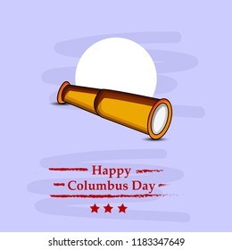 illustration of elements for USA Columbus Day Background