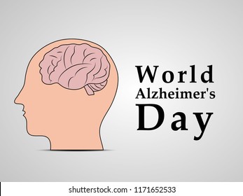 illustration of elements of World Alzheimer's Day Background