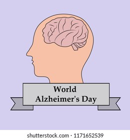 illustration of elements of World Alzheimer's Day Background