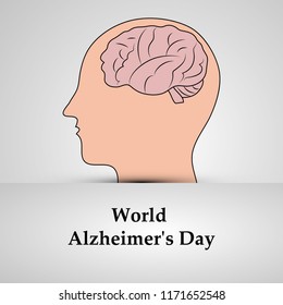 illustration of elements of World Alzheimer's Day Background