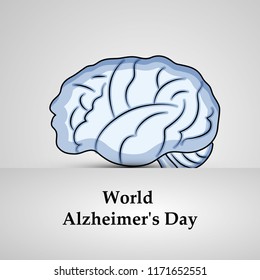 illustration of elements of World Alzheimer's Day Background