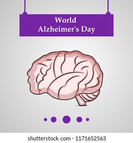 illustration of elements of World Alzheimer's Day Background