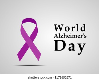 illustration of elements of World Alzheimer's Day Background