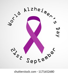 illustration of elements of World Alzheimer's Day Background