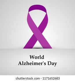 illustration of elements of World Alzheimer's Day Background