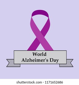 illustration of elements of World Alzheimer's Day Background