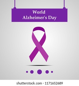 illustration of elements of World Alzheimer's Day Background