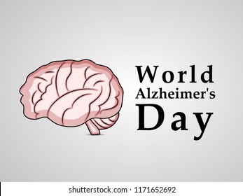 illustration of elements of World Alzheimer's Day Background