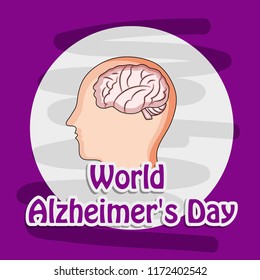 illustration of elements of World Alzheimer's Day Background