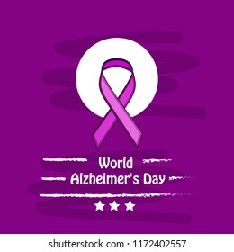 illustration of elements of World Alzheimer's Day Background