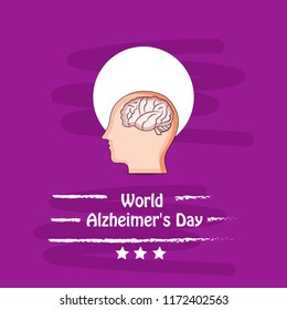 illustration of elements of World Alzheimer's Day Background